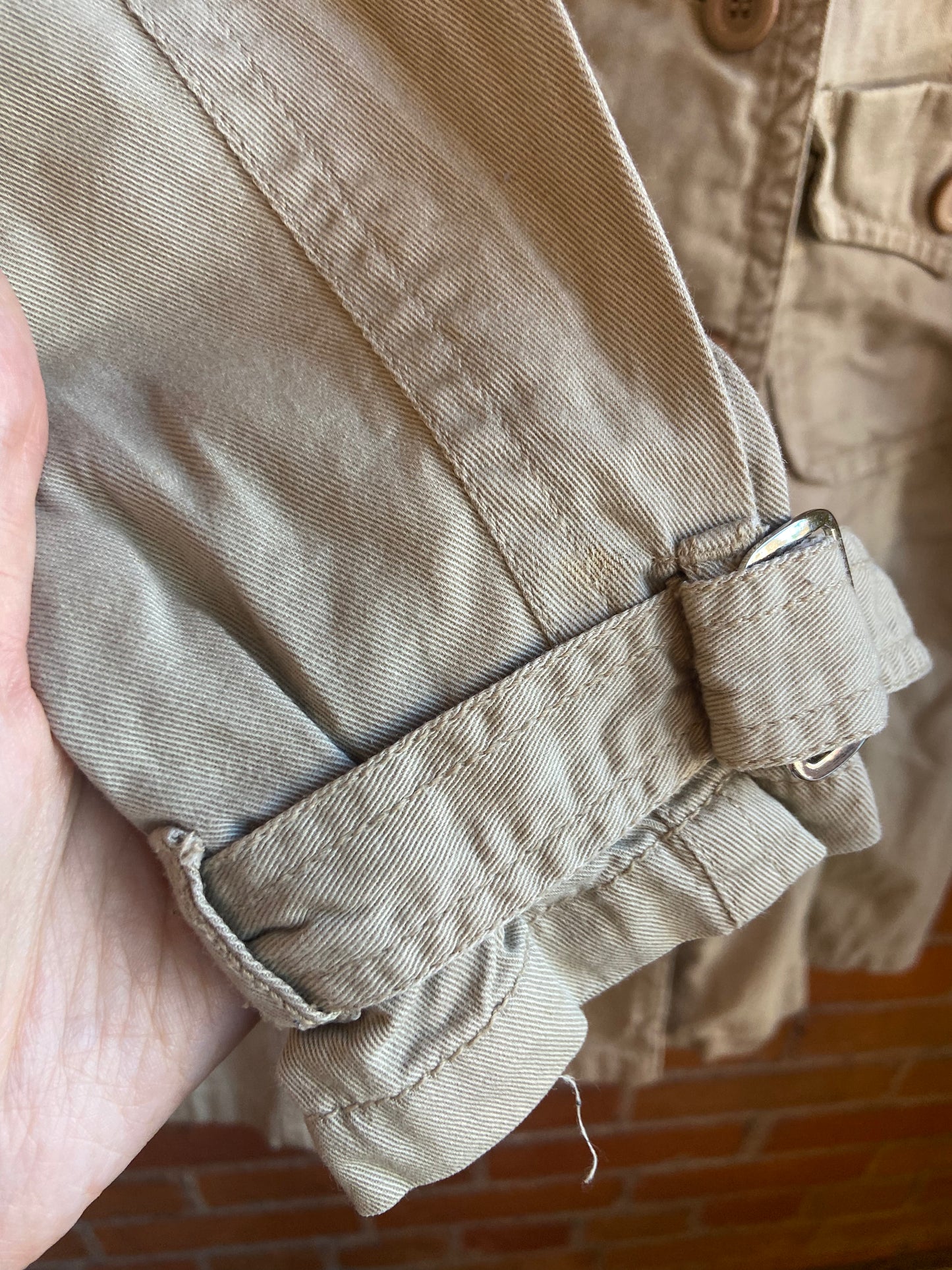 Y2K Seduction Tan Double-Breasted Longline Trenchcoat