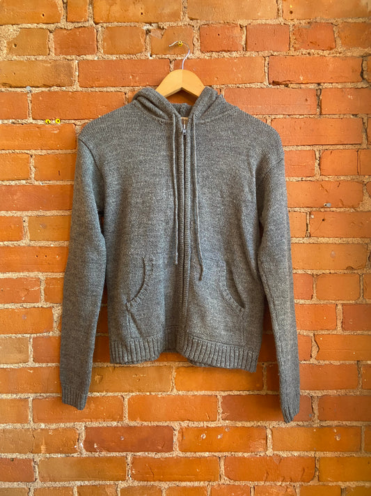 1990s de rotchild Grey Zip-Up Hoodie