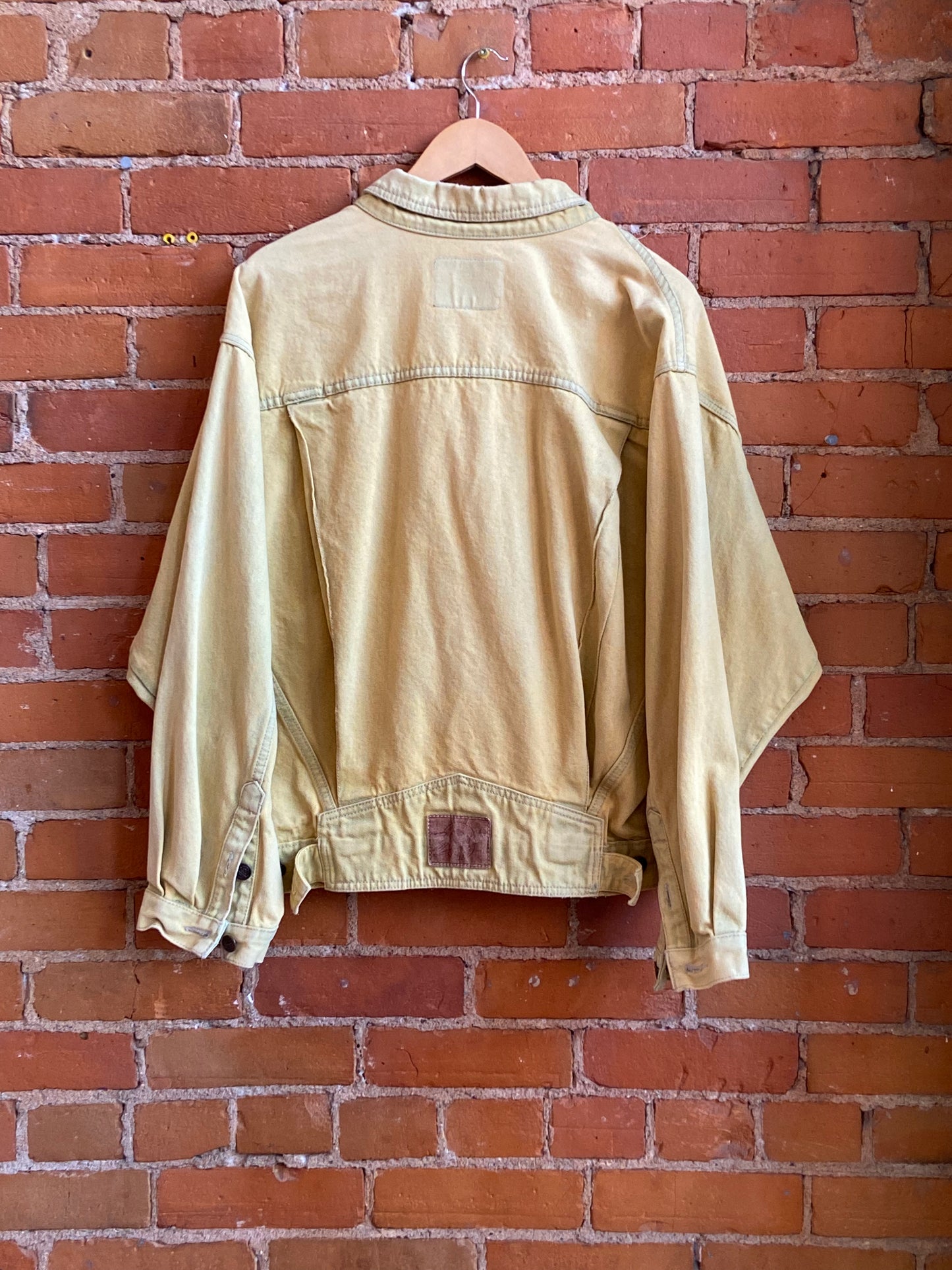 Yellow Wash Denim Jacket