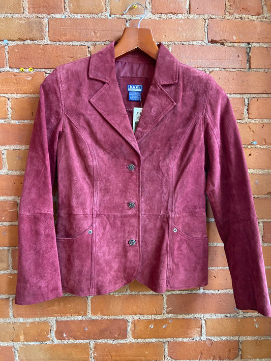 Bum Equipment Cranberry Suede Blazer