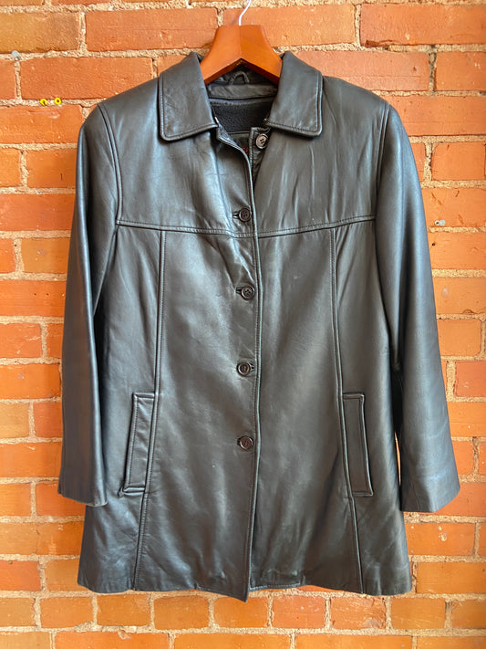 Oscar Leopold Leather Coat