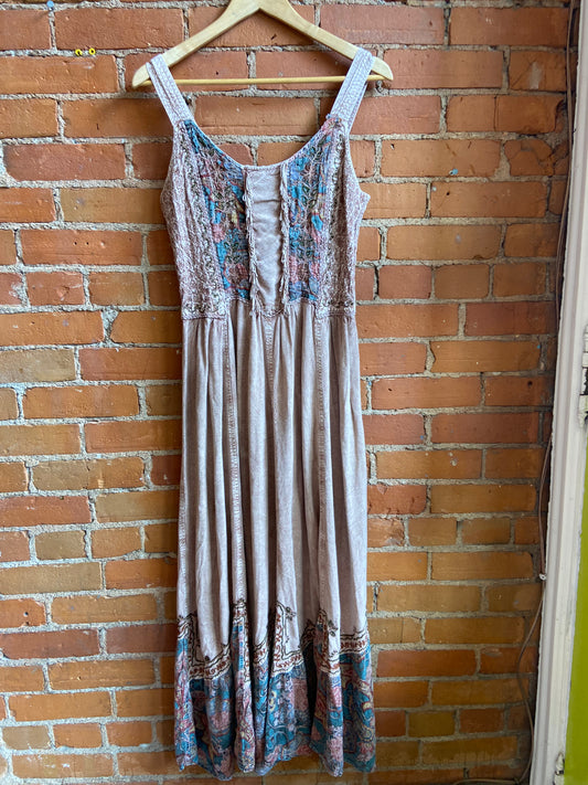 90s Prairie Fringe Dress