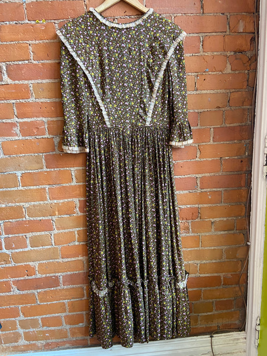 70s Handmade Prairie Dress