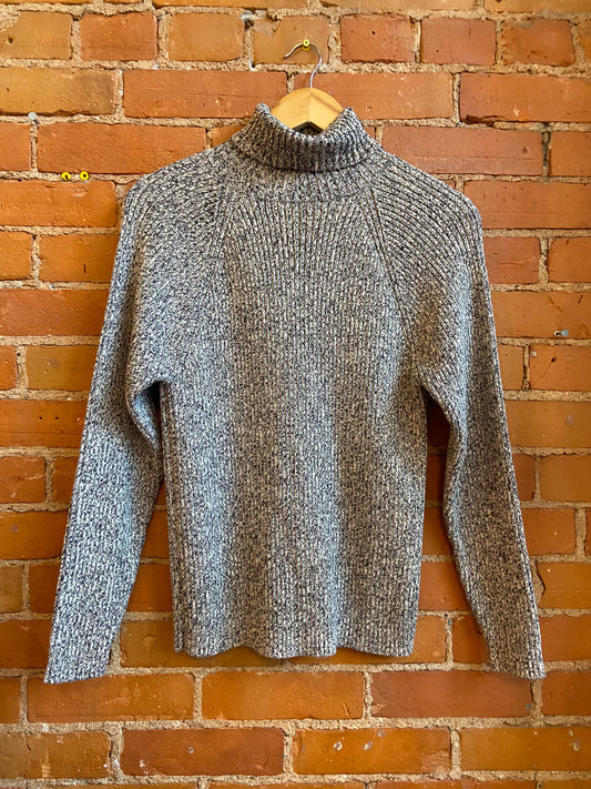 Salt & Pepper Cotton Turtleneck