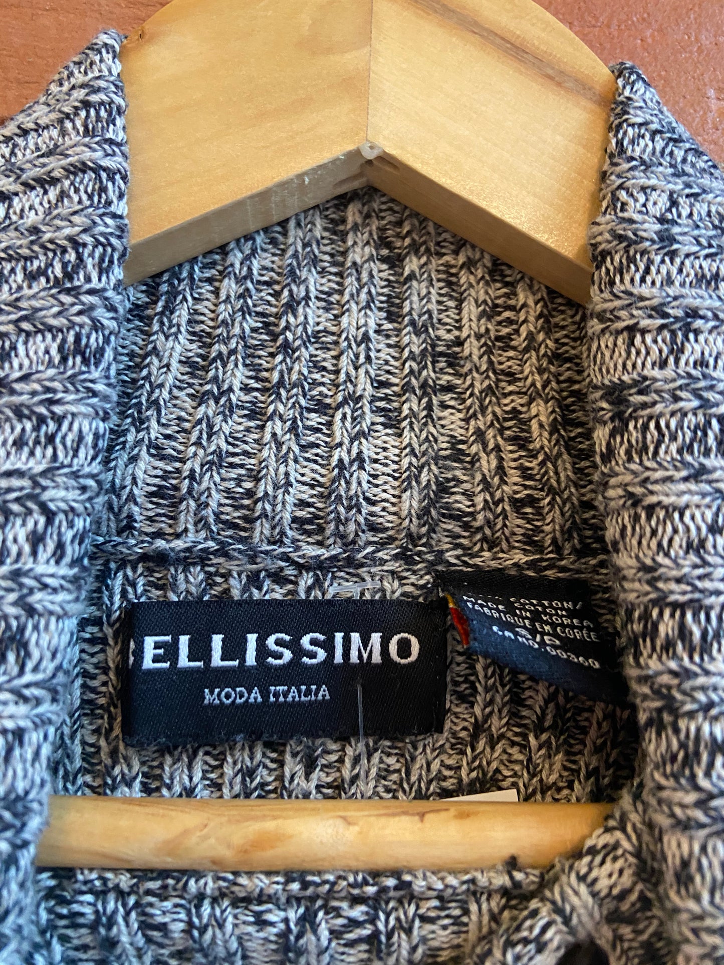 Salt & Pepper Cotton Turtleneck