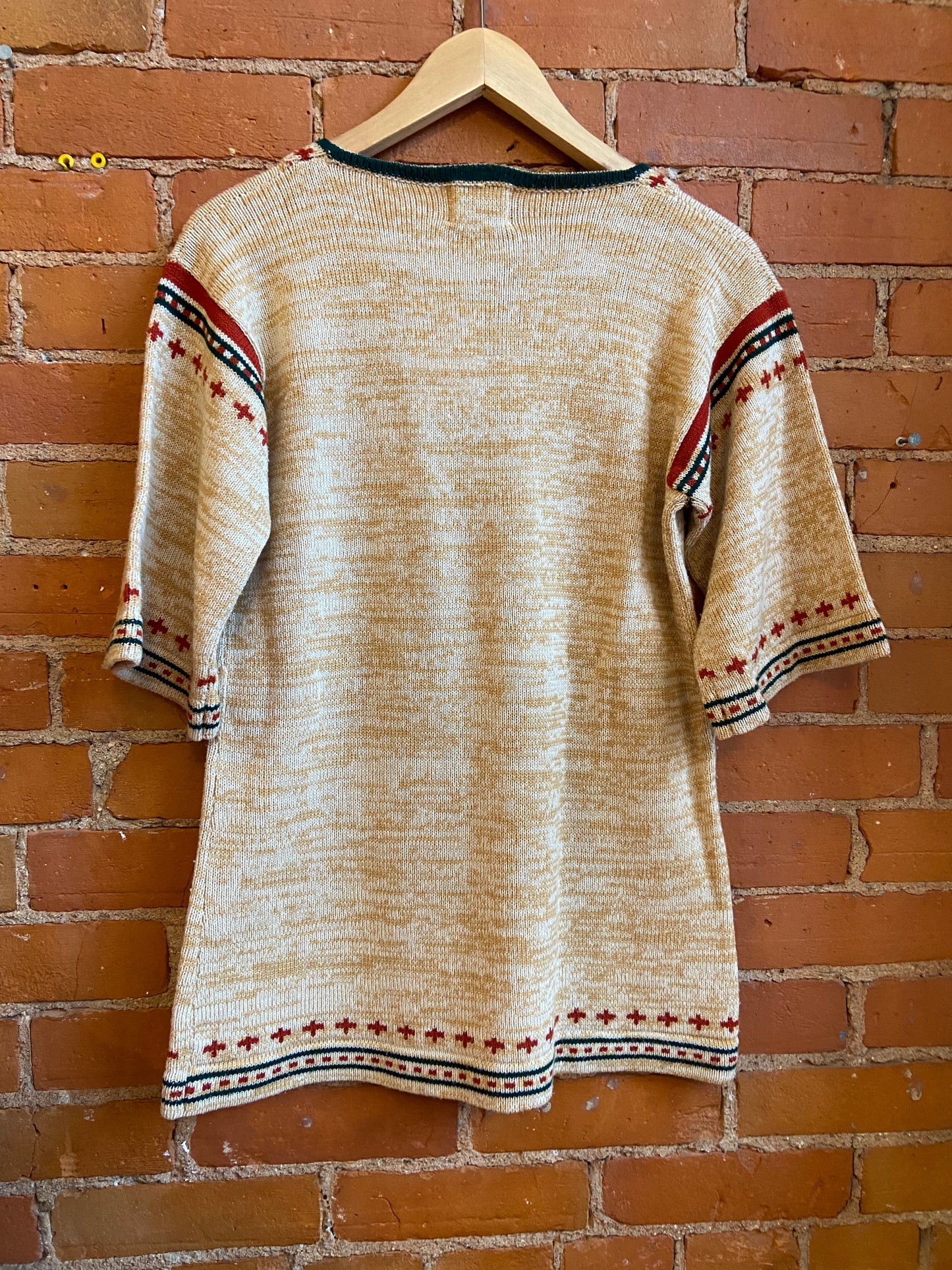 Caramel Bell-Sleeve Knit Sweater