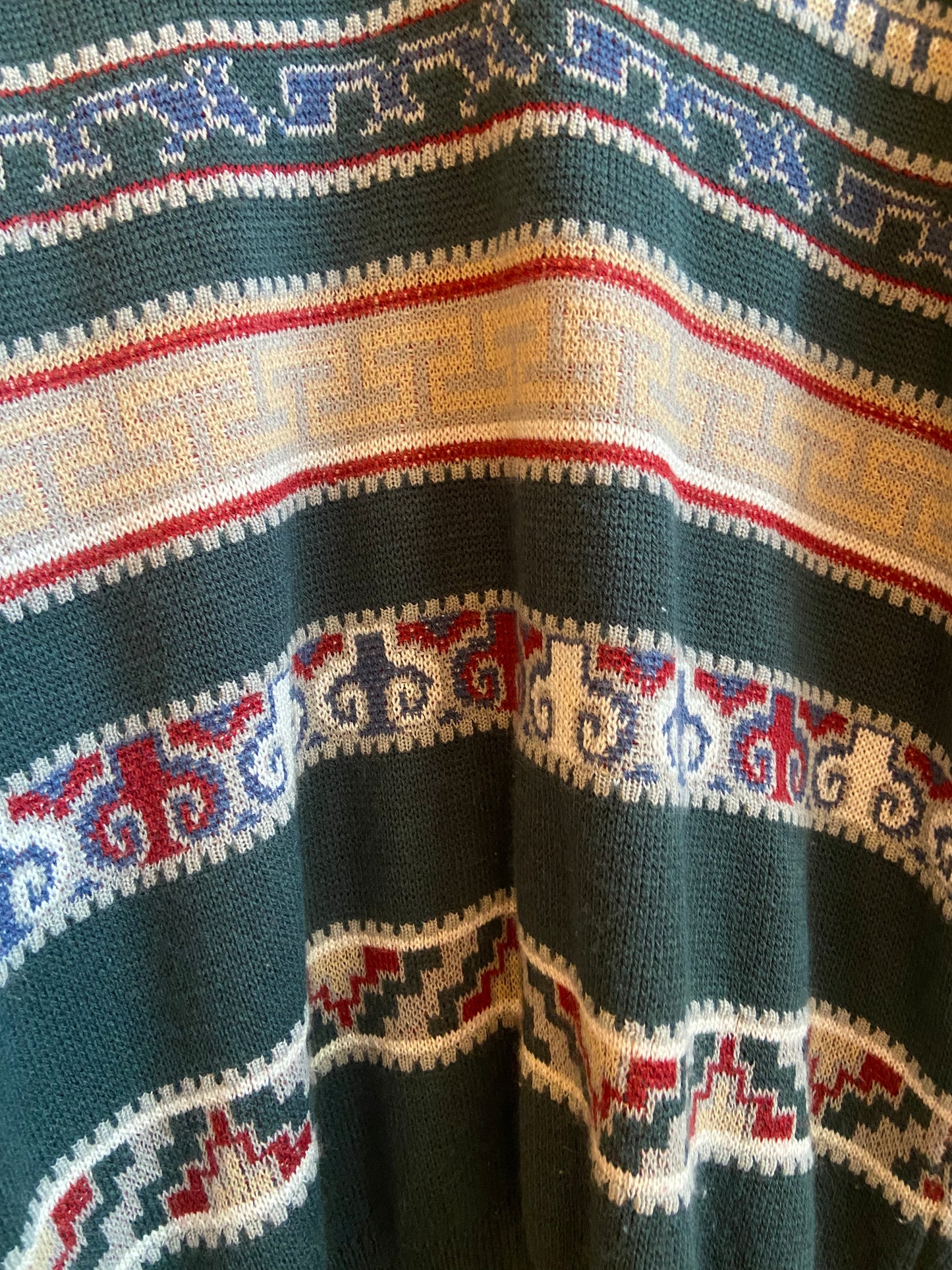 Forest Green Collared Acrylic Sweater