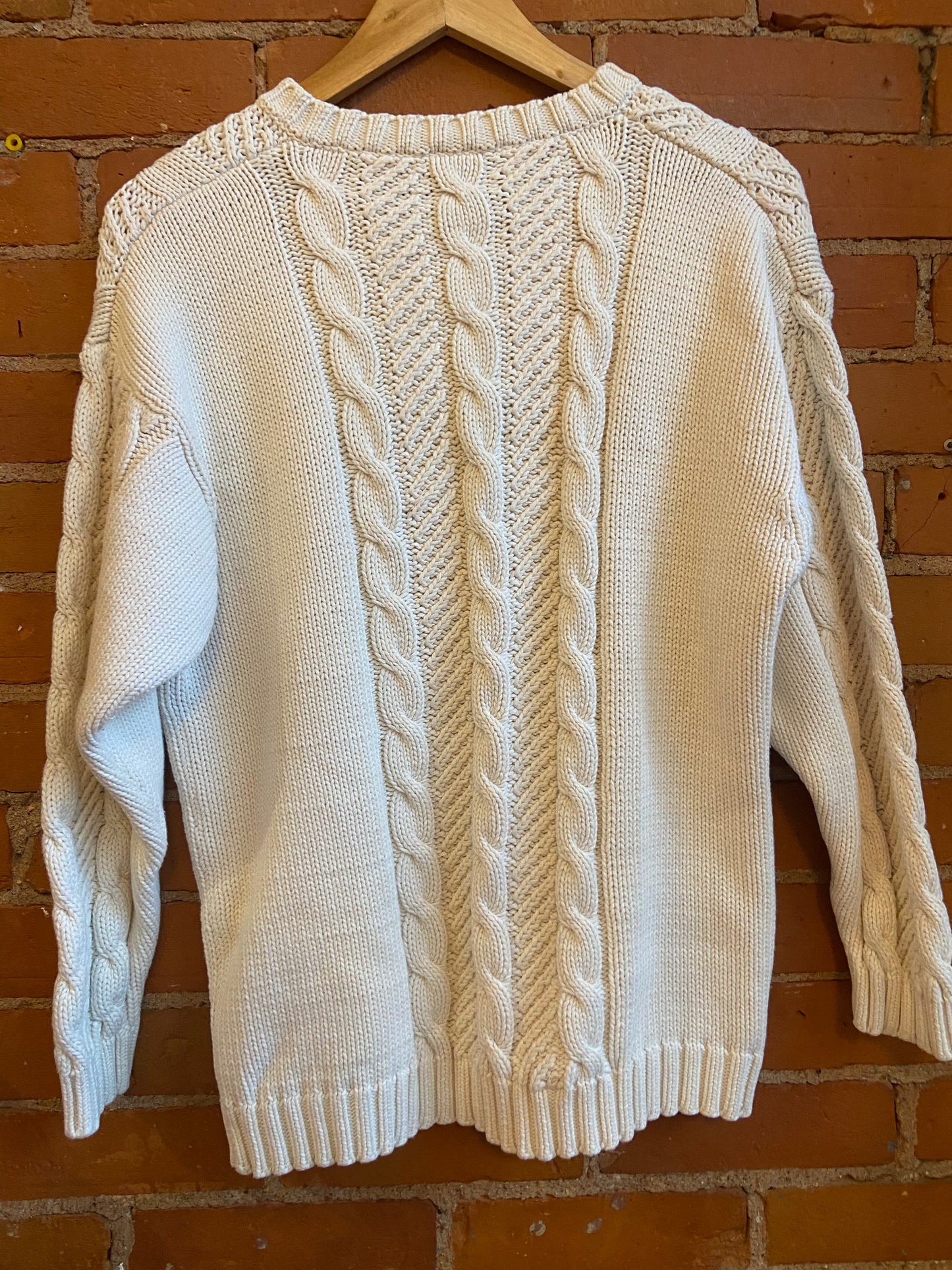 90's Jacob Cotton V-Neck Knit Sweater