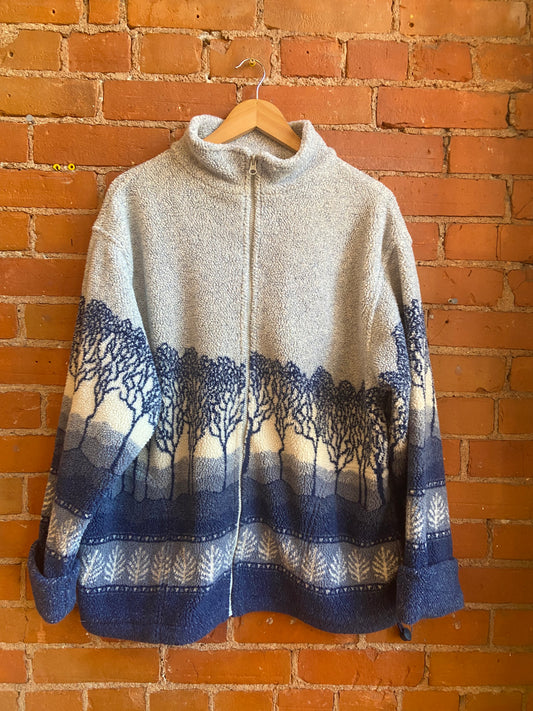 Northern Reflections Tree Print Fleece