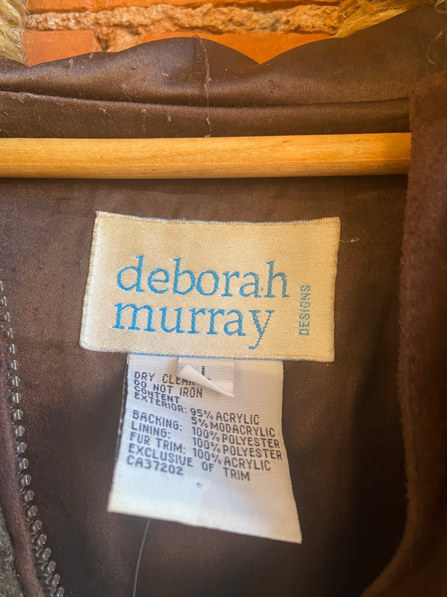 Hooded Deer & Tree Faux Fur coat