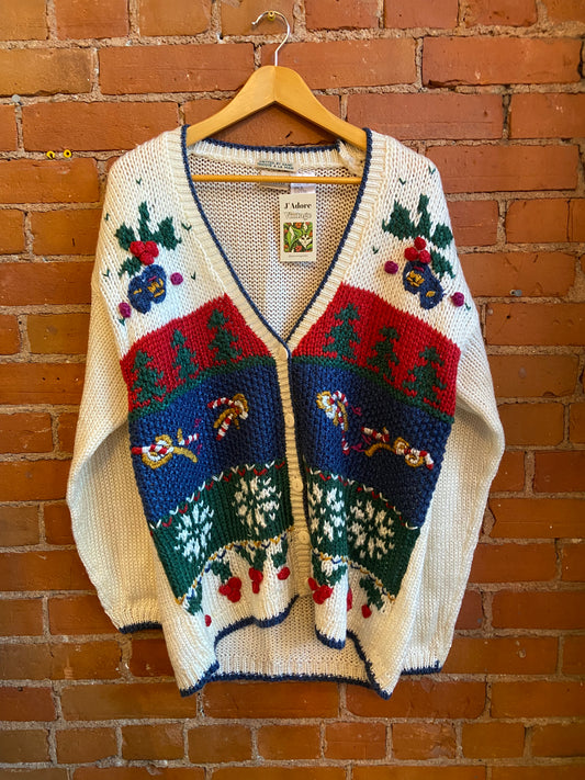 Holiday Handknit Oversize Cardigan