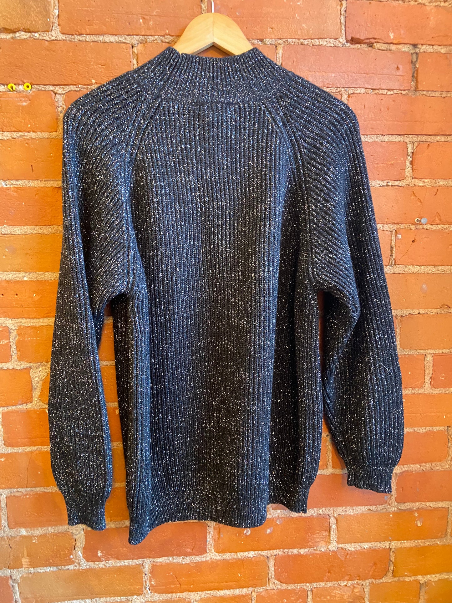 Sparkle Knit Mock Turtleneck