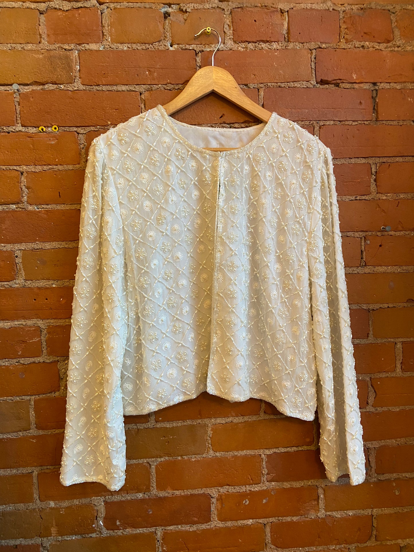 White Embellished Cardigan