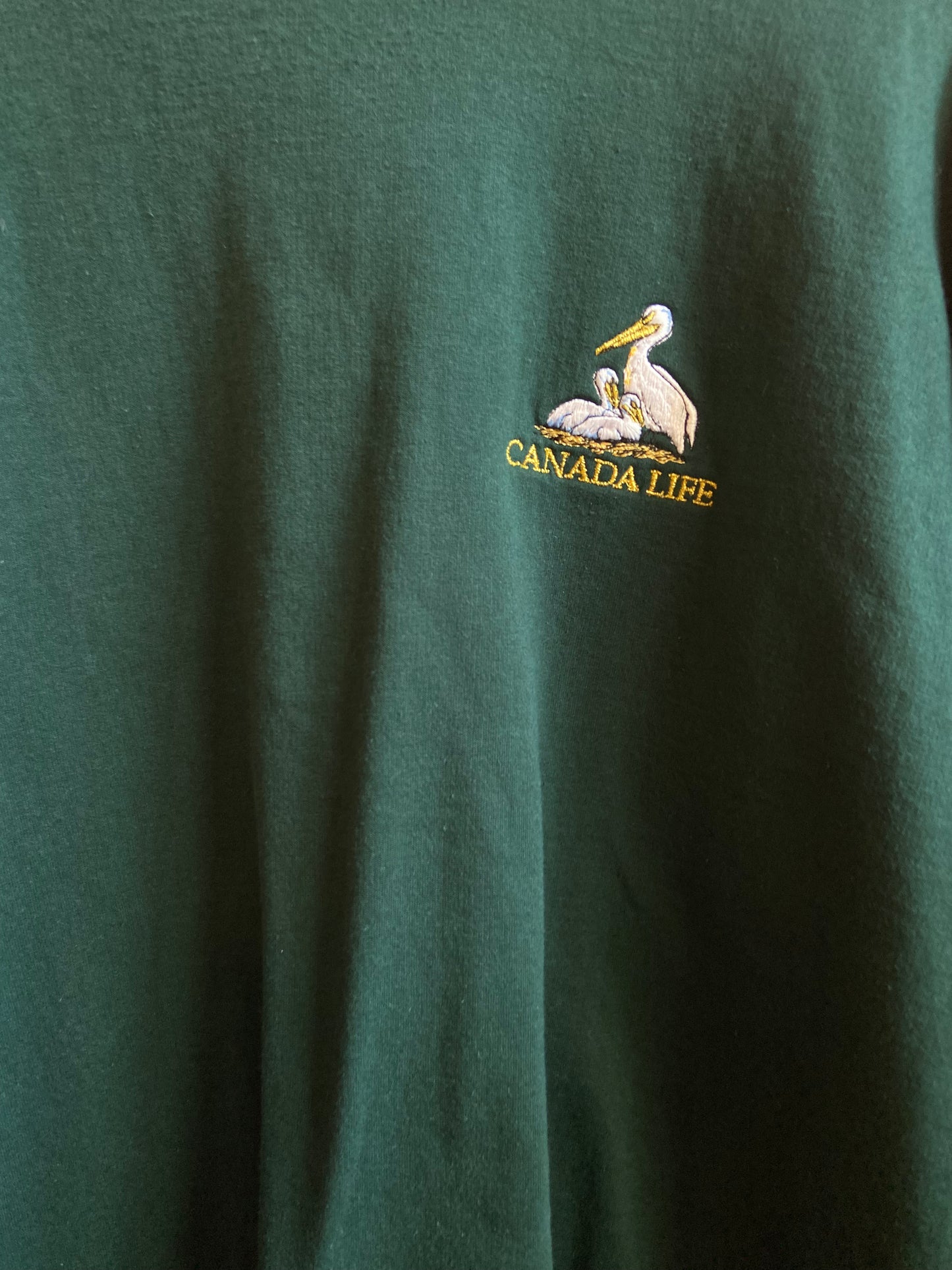 Crewneck Sweatshirt with Embroidered Birds