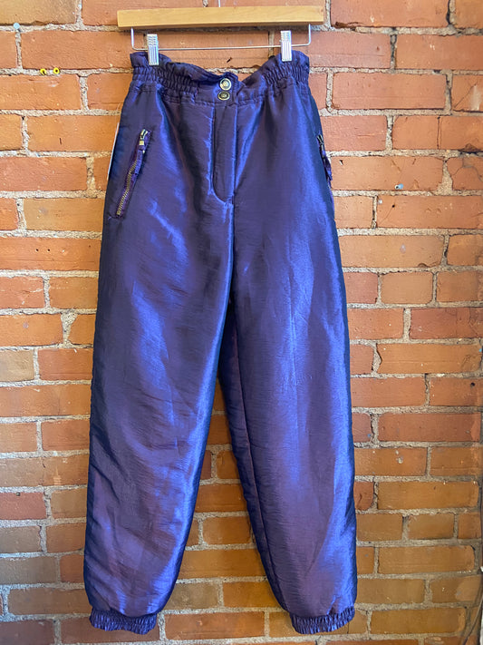 Iridescent Purple Snow Pants