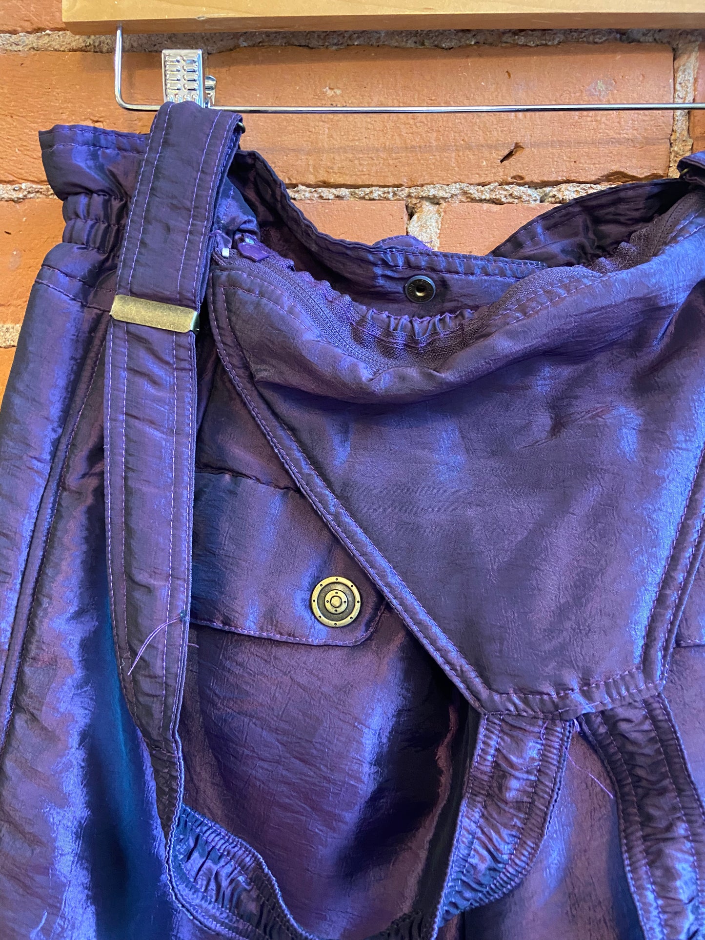 Iridescent Purple Snow Pants