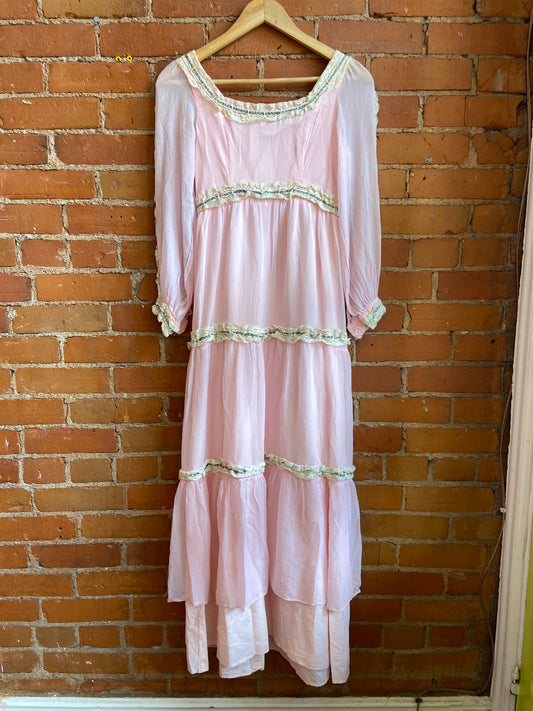 70s Crepe Silk Dress