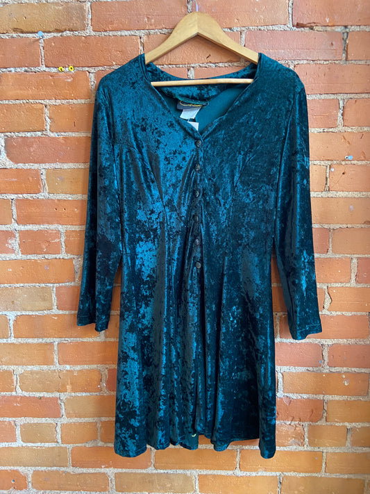 90s Velvet Mini Dress