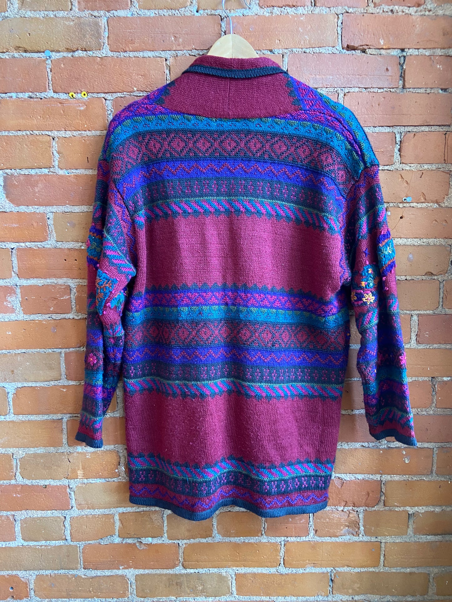 Hand Embroidered Blazer Sweater