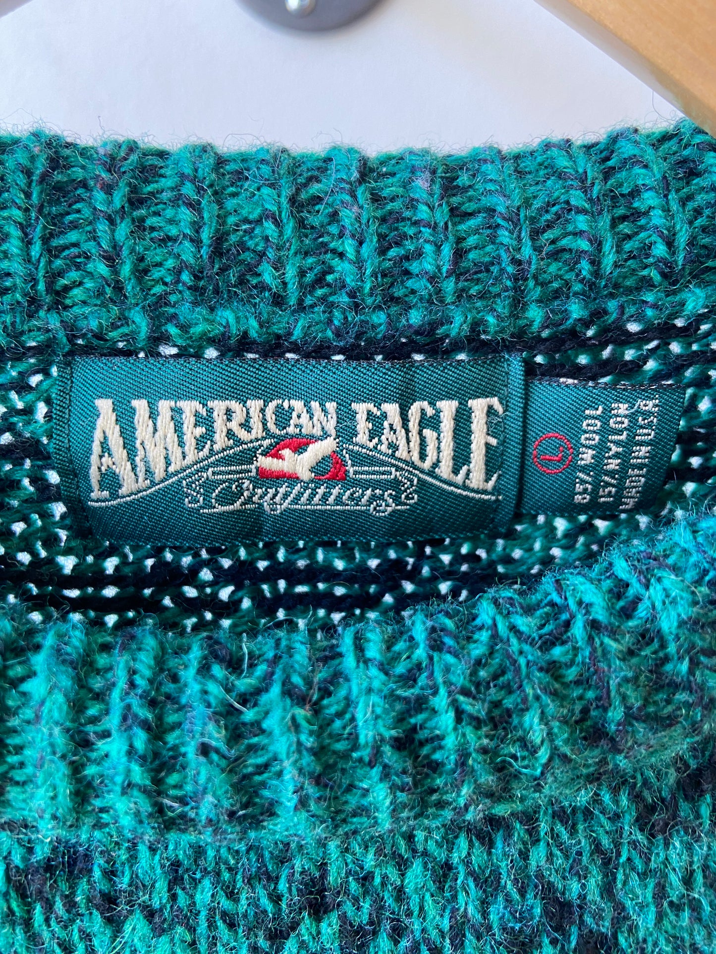 Green American Eagle Knit Sweater