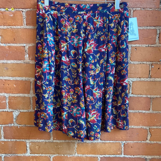 Navy Floral Print Jantzen Shorts