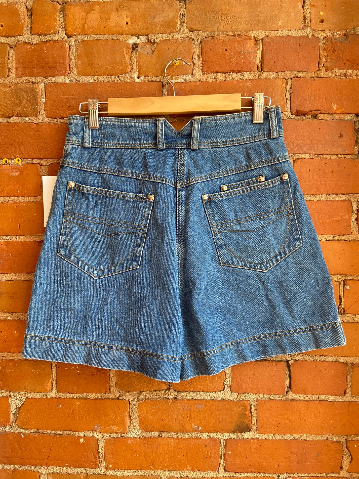 80’s High Waisted Denim Shorts with Chainlinks
