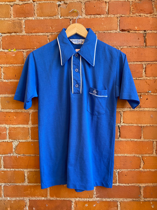 70's Royal Blue Penguin Polo