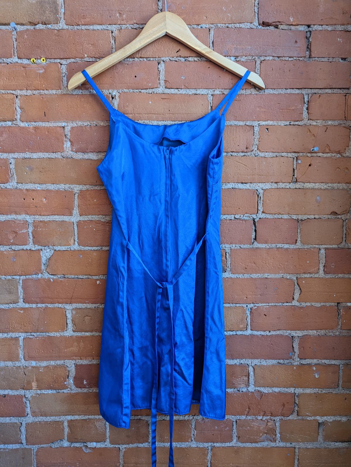 1990s Influence London Blue Shimmery Dress