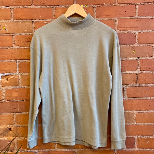 Taupe Mockneck Long Sleeve Top