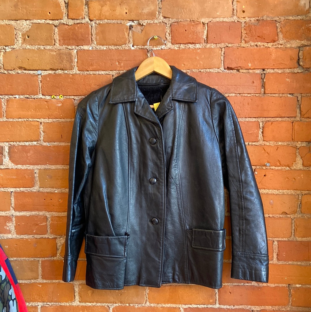 1960s Leather Swing Jacket