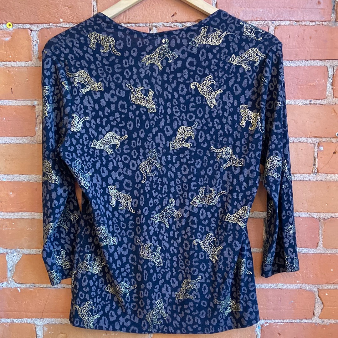 Slinky Leopard Top