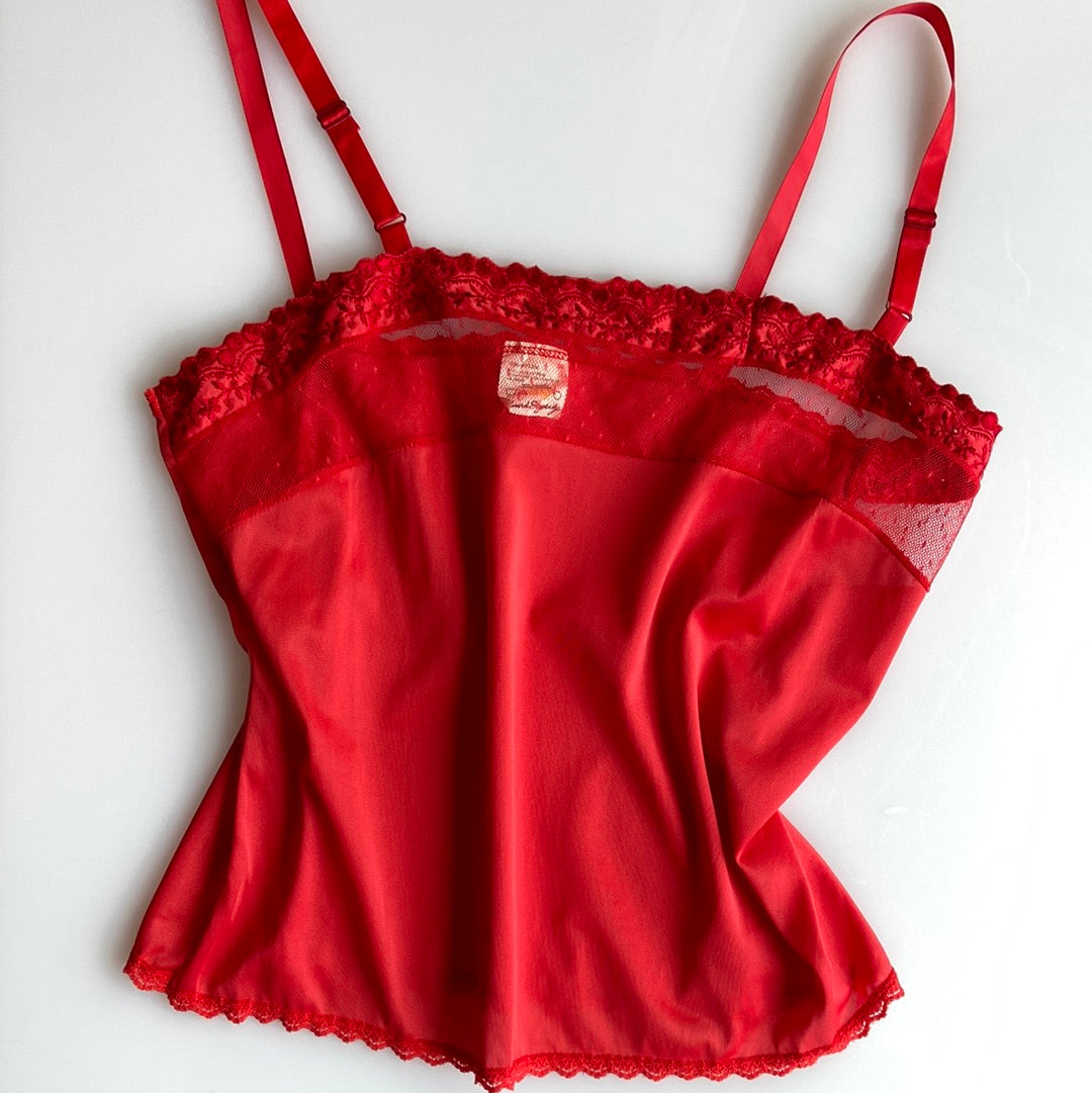 Red Hot Nylon Camisole