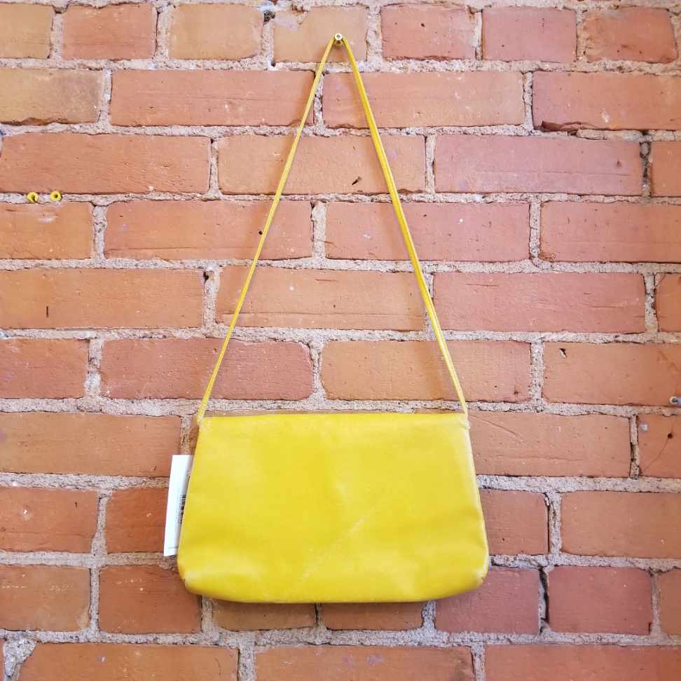 Culrelli Bright Yellow Leather Clutch