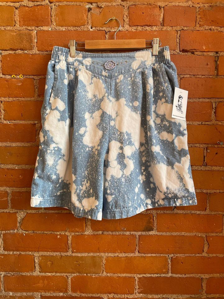 80’s Tie Dye Wash High Waisted Shorts