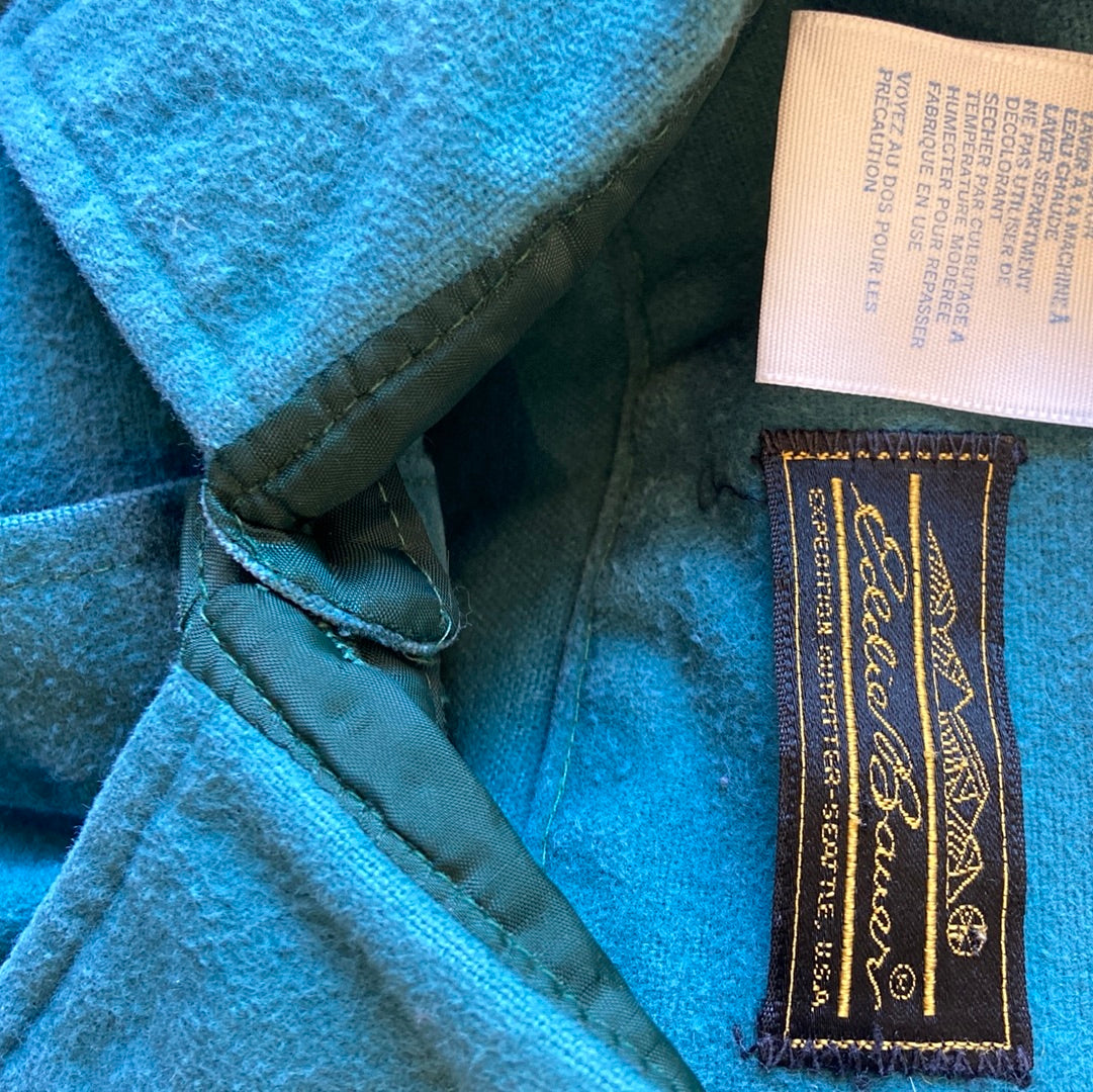 Eddie Bauer Teal Chamois Button-Up