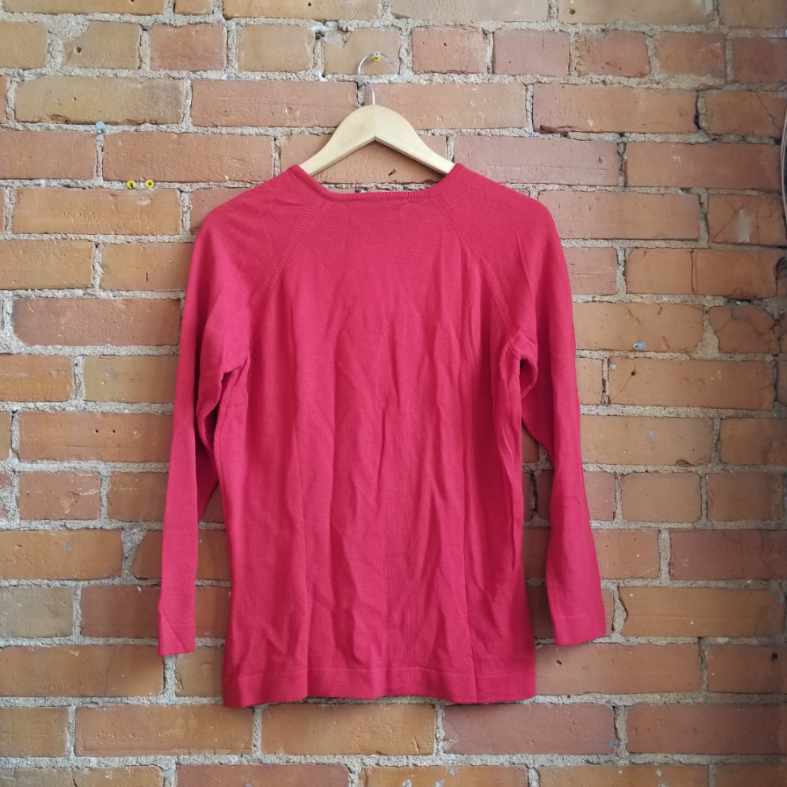 1960s Glenayr Kitten Dark Red 100% Pure Virgin Wool Sweater