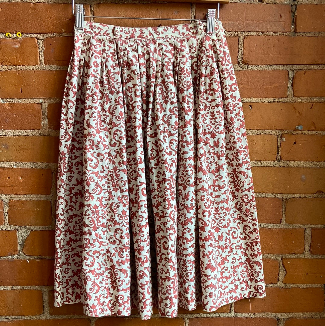 Gorgeous 1940s Cotton Circle Skirt