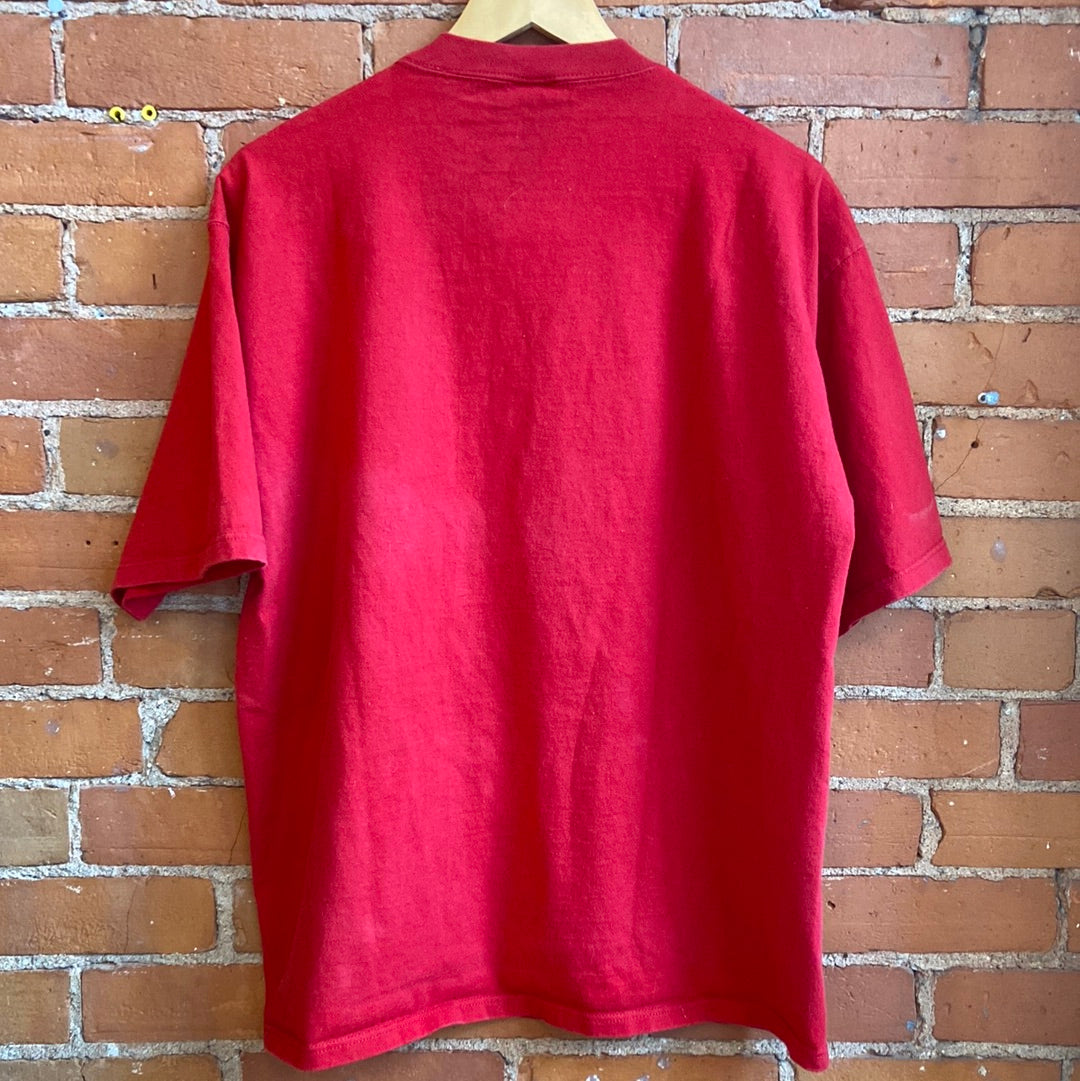 Red Heavyweight Cotton Cougar T-Shirt