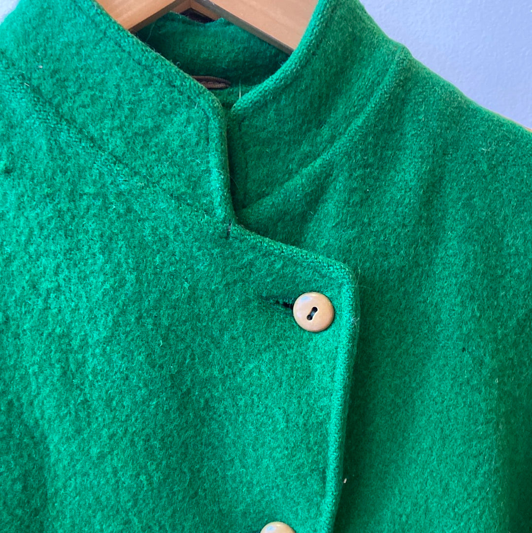 1940s Emerald Cropped Coat