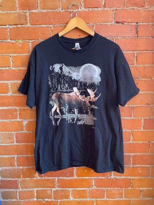 Moose Print Graphic Tee