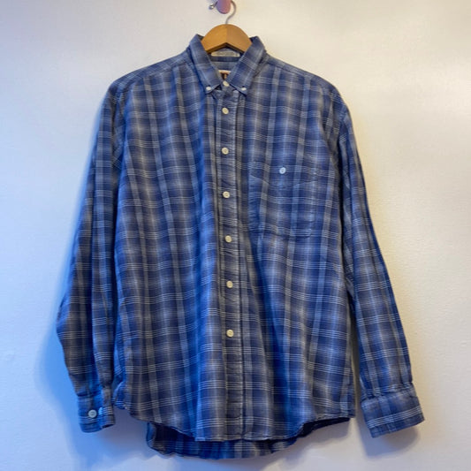 Blue Plaid Dad Button-Down