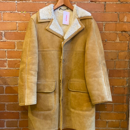 Caramel Scottish Lambskin Shearling Coat