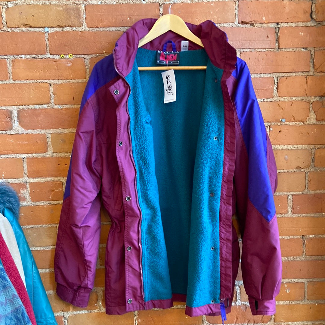 80’s Burgundy & Purple Ski Jacket