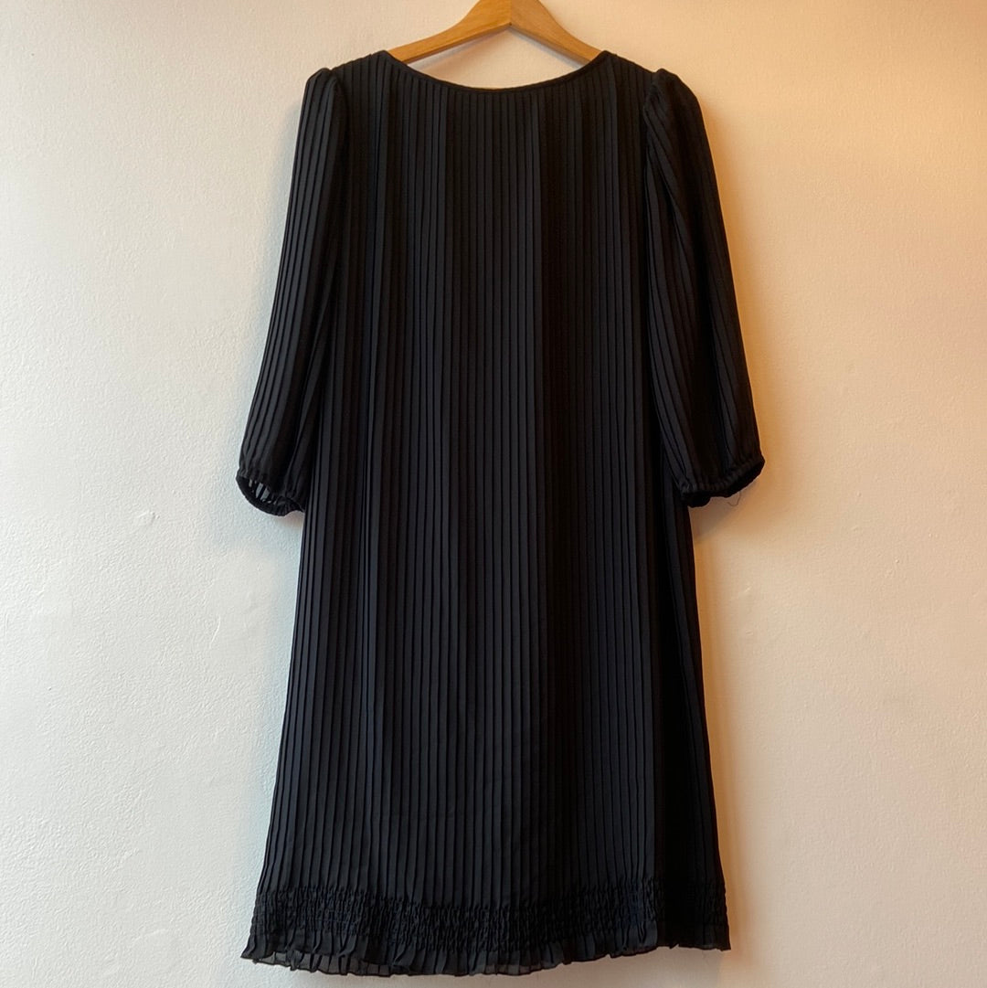70’s black Algo ribbed dress