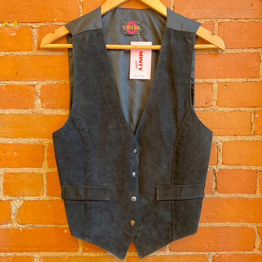 Black Suede Vest