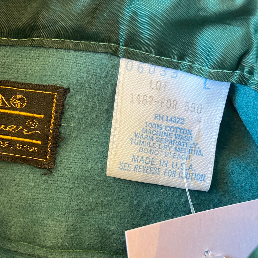 Eddie Bauer Teal Chamois Button-Up