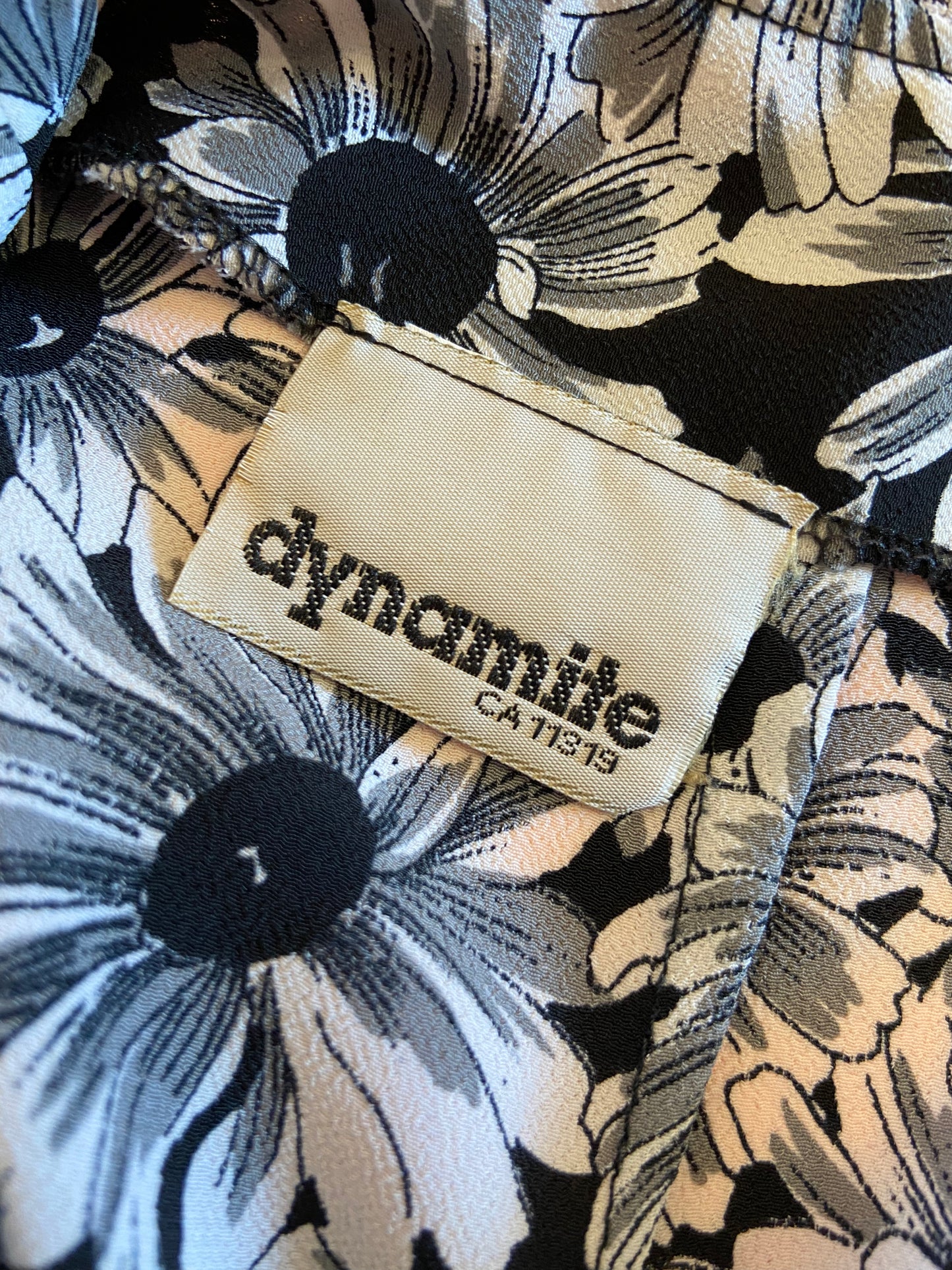 1990s Dynamite Sunflower Print Mini Skirt