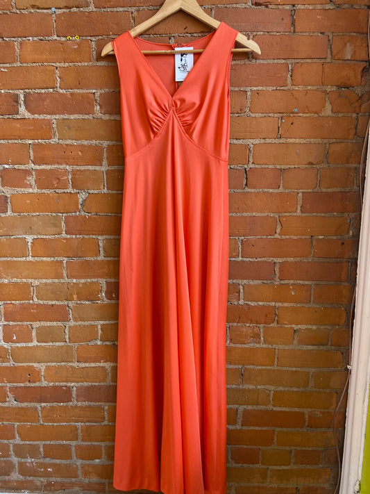 70’s Coral Maxi Dress