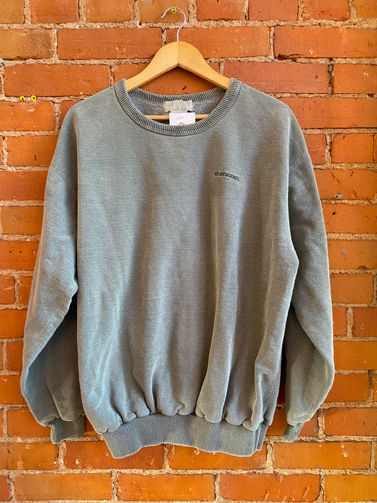 Light Green Stonewashed Crewneck Sweatshirt