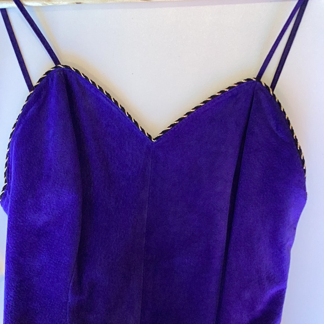Danier Leather Purple Dress